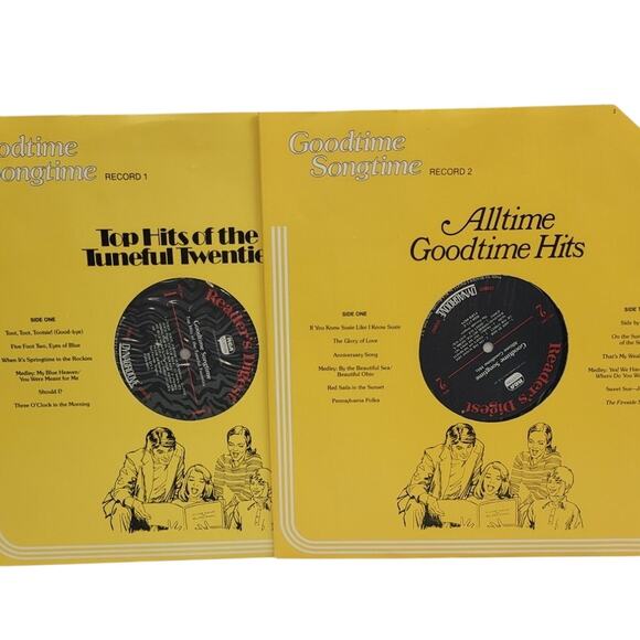 Vintage 1976 Reader's Digest Goodtime Songtime 8 Vinyl Record Set w Booklet - Picture 3 of 7